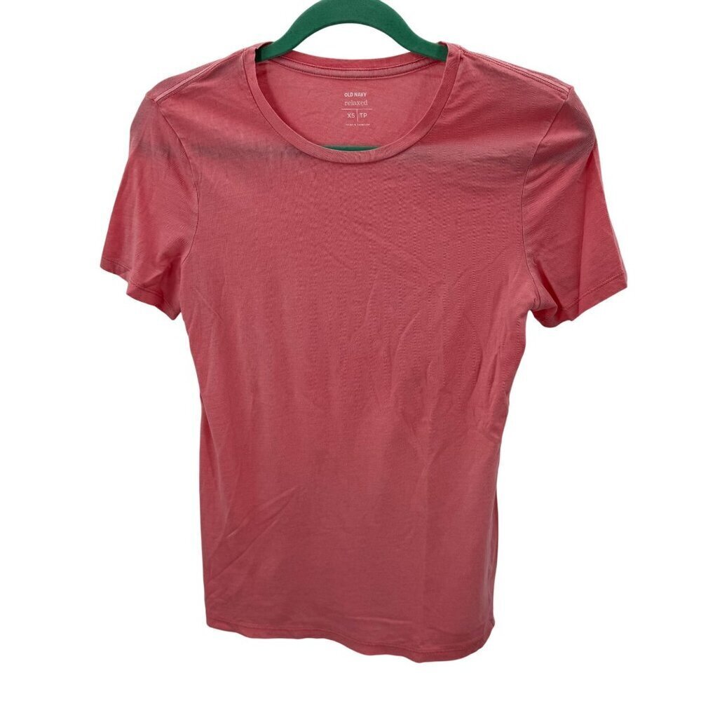 Old Navy Womens Relaxed Fit Basic Tee 2-Pack Bundle Short Sleeve XS 100% Cotton